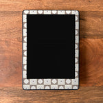 Floral Brown Checkered Kindle Skin