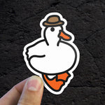 Duck Wearing Hat Sticker
