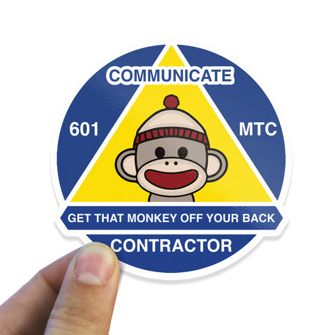 Get That Monkey Off Your Back Sticker