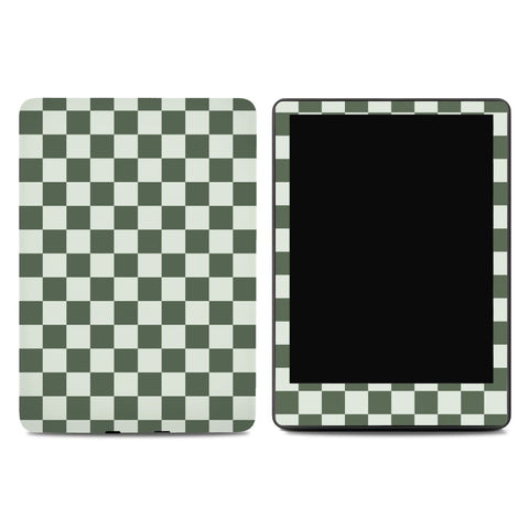 Forest Checkered Kindle Skin