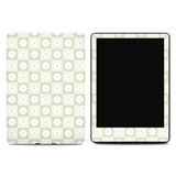 Floral Light Sage Checkered Kindle Skin