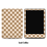 Neutral Checkered Kindle Skins Collection