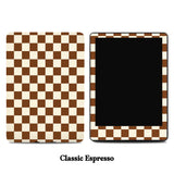 Neutral Checkered Kindle Skins Collection