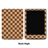 Neutral Checkered Kindle Skins Collection