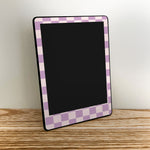 Purple Checkered Kindle Skin