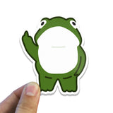 Rebellious Frog Sticker