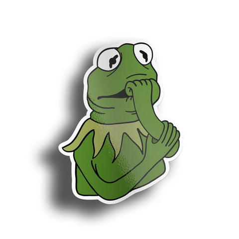 Nervous Frog Sticker