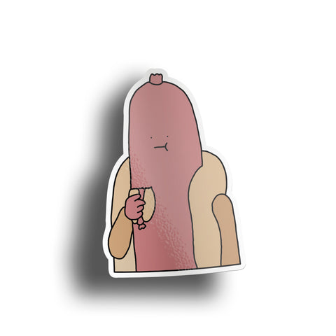 Hotdog Eating Hotdog Sticker