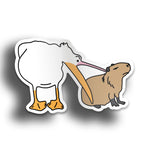 Capybara Being Bit Sticker