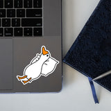 Duck Laying Down Sticker