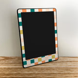 Retro Green Checkered Kindle Skin