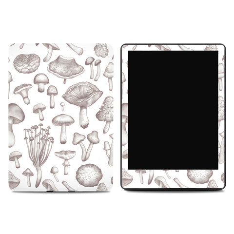 Hand Drawn Mushroom Kindle Skin