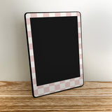 Pale Beige Checkered Kindle Skin