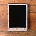 Retro Pink Checkered Kindle Skin