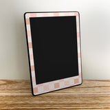 Retro Pink Checkered Kindle Skin