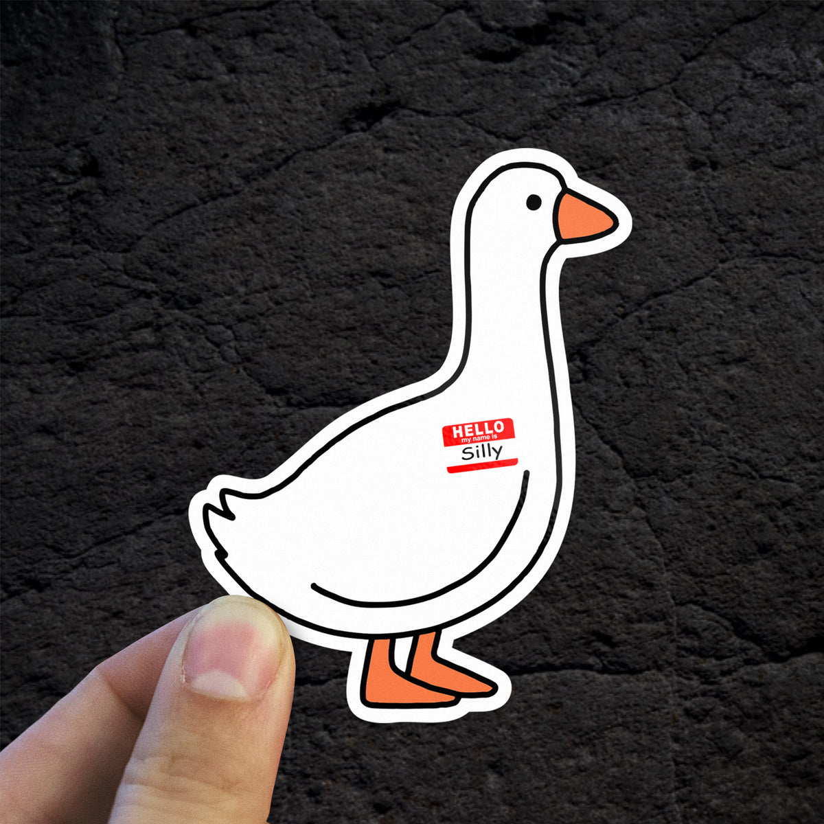 Sticker Printable Goose Silly Goose Sticker | High Quality Sticker | Sloke Designs