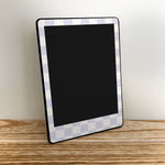 Soft Violet Checkered Kindle Skin