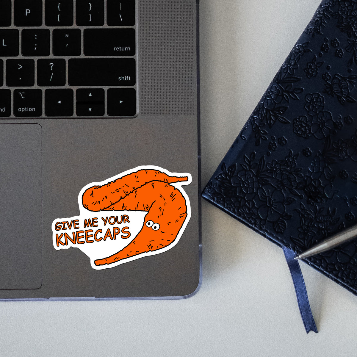 Worm on a String Sticker | High Quality Stickers | Sloke Designs