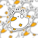 Dancing Duck Sticker