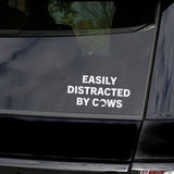 Easily Distracted By Cows Decal