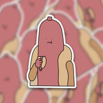 Hotdog Eating Hotdog Sticker